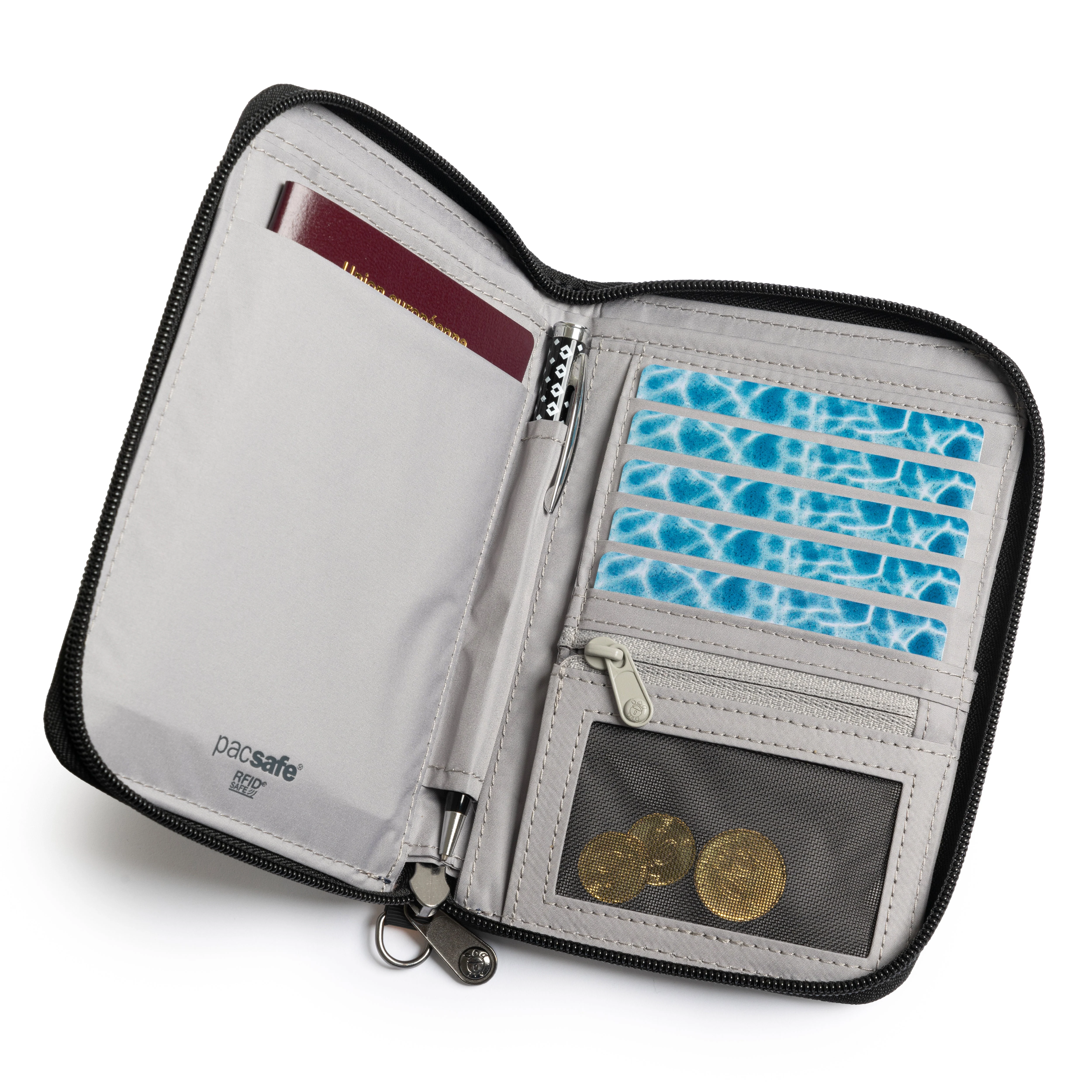 Pacsafe® RFIDsafe™ RFID blocking compact travel organizer - Image 12