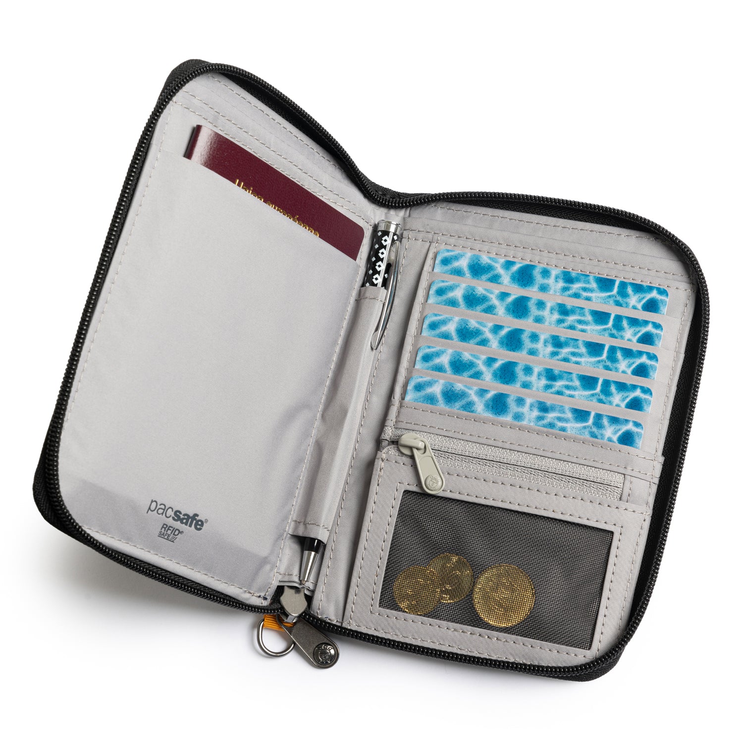 Pacsafe® RFIDsafe™ RFID blocking compact travel organizer - Image 2