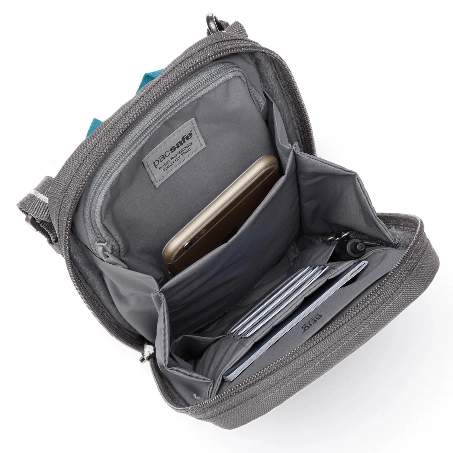 Pacsafe® RFIDsafe™ RFID blocking tech crossbody - Image 20